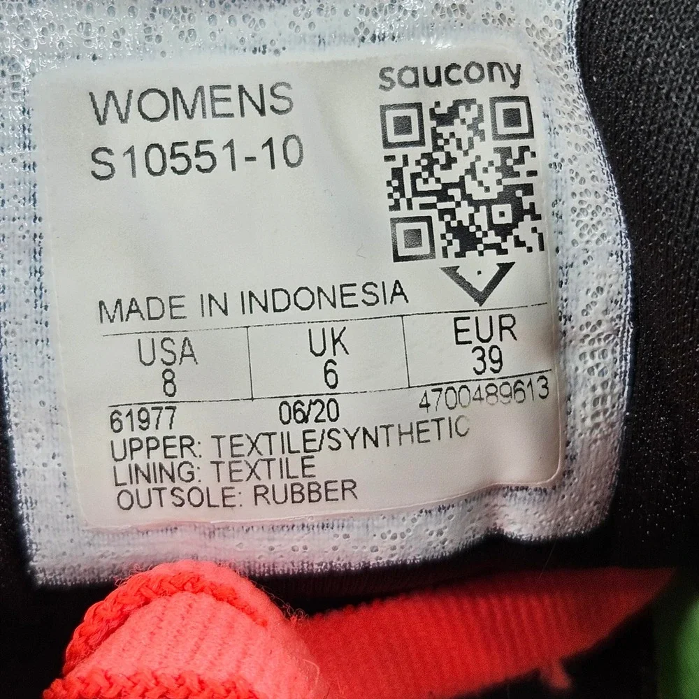 Saucony Kinvara 11 Running Shoes Womens 8 Aqua Blue Pink S10551-10 Sneakers